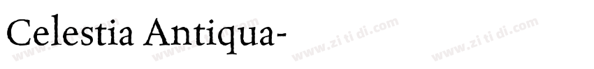 Celestia Antiqua字体转换
